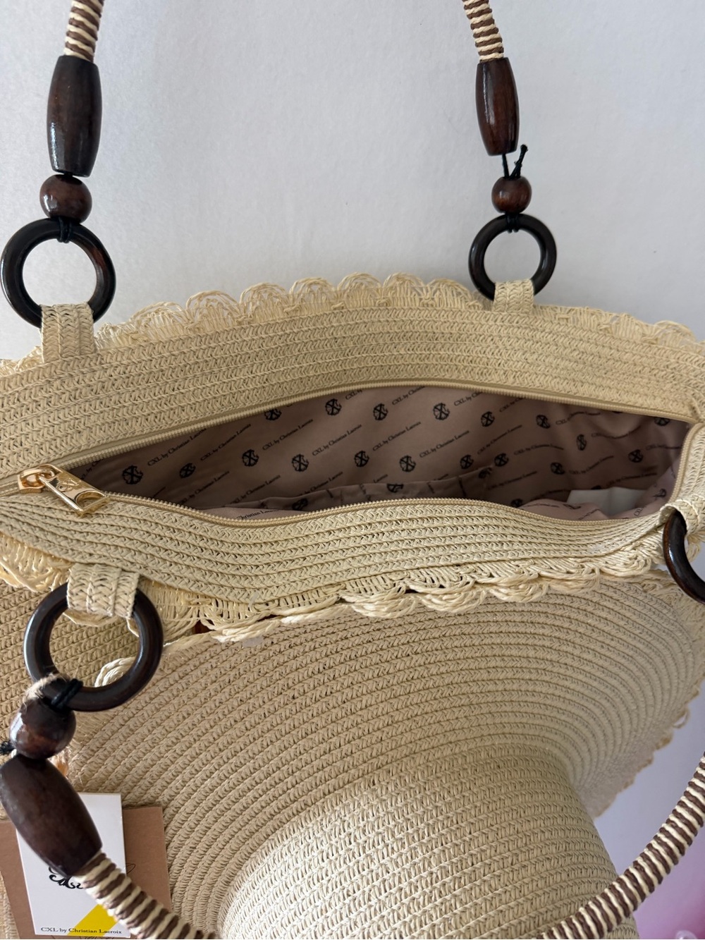 2 in 1 Paloma Straw Hat & Bag Matching Set ~ NWT - Picture 6 of 14